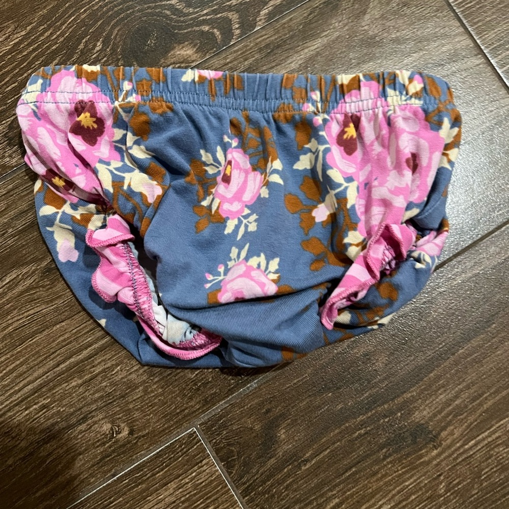 Matilda Jane Floral Diaper Cover - Blue and Pink